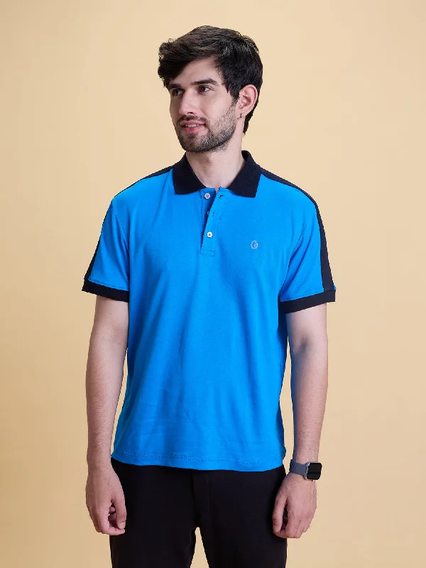 Warm Layers Color Block Regular Fit Polo- Anti Odour