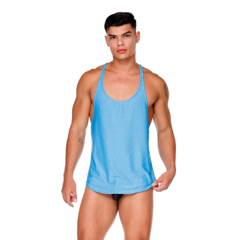 Minimalism Gigo Arab tank micromesh blue