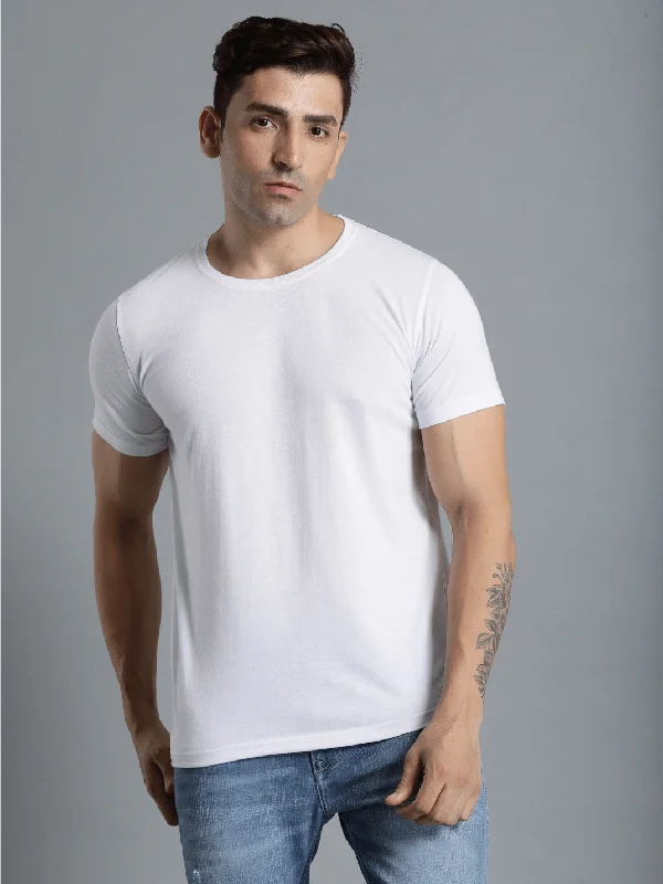 Relaxed Tops Cam Men's White T-shirt