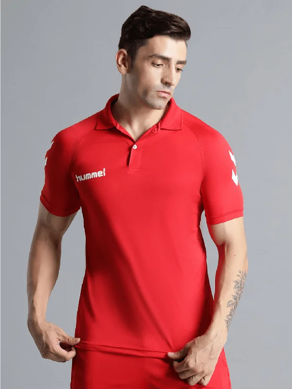 Soft Relaxation Wear Core functional Polo Neck Half Sleeve Solid Regular fit Polyester T-shirt for Men Comfortable Breathable Fabric Stretchable for Everyday Use Ideal for Yoga Training Gym Running or Performance Soft Relaxation Wear Core functional Polo Neck Half Sleeve Solid Regular fit Polyester T-shirt for Men Comfortable Breathable Fabric Stretchable for Everyday Use Ideal for Yoga Training Gym Running or Performance