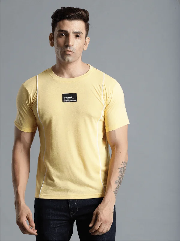 Body Design Hummel Ivan Mens Yellow T-Shirt
