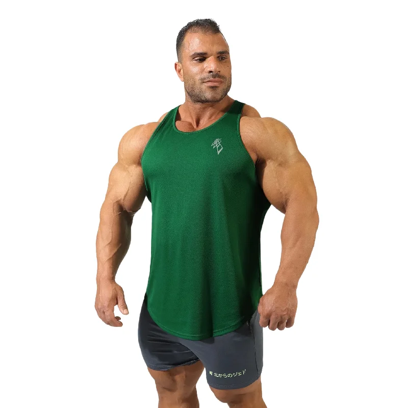 Bottom And Versatile Jed North Microfiber Dri-fit tank green