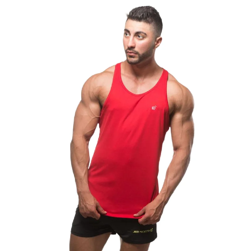 Fashion Selection Jed North Microfiber Dri-fit tank red