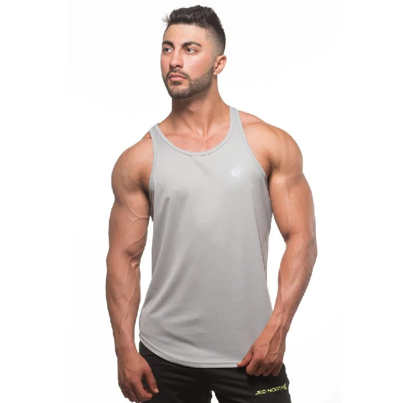 Modern Tailoring Jed North Microfiber Dri-fit tank silver