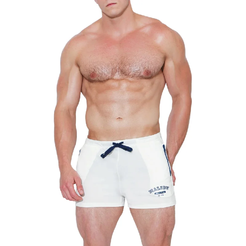 Comfy Pants JJ Malibu Karma 2" short w/zipper pockets white