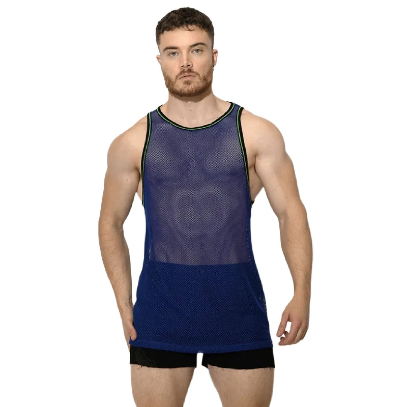 British Fashion JJ Malibu Noticed tank mesh blue