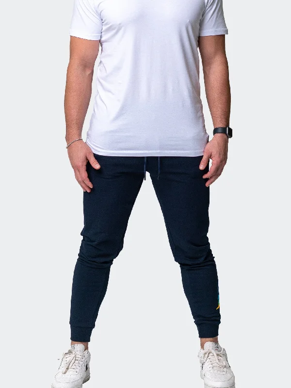 Fashionable And Versatile Jogger Neon Navy