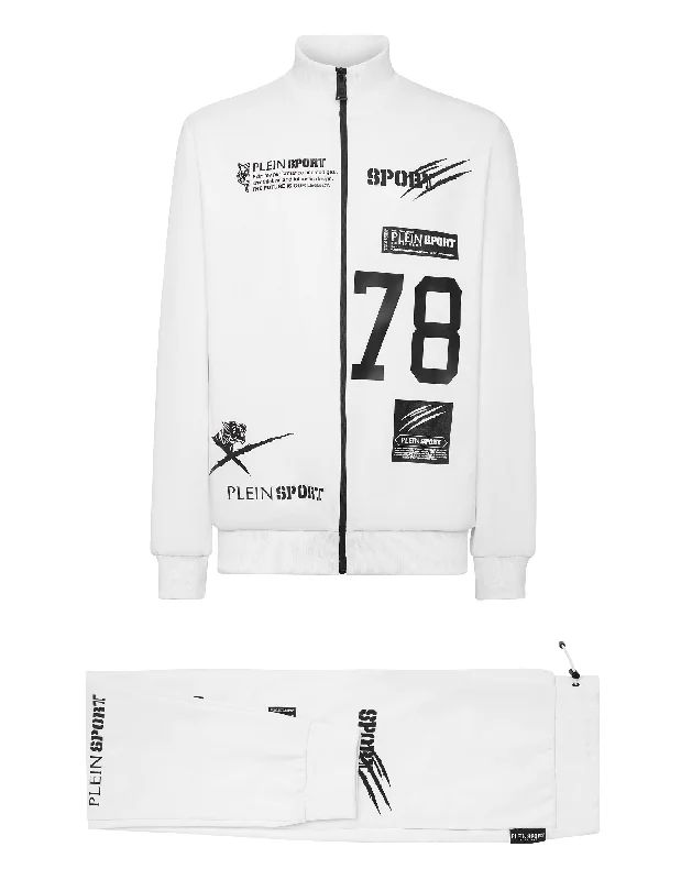 Comfortable And Simple Jogging Tracksuit: Top/Trousers Multilogo