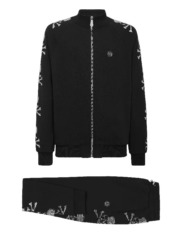 Luxury Style Jogging Tracksuit: Top/Trousers Skull&Bones
