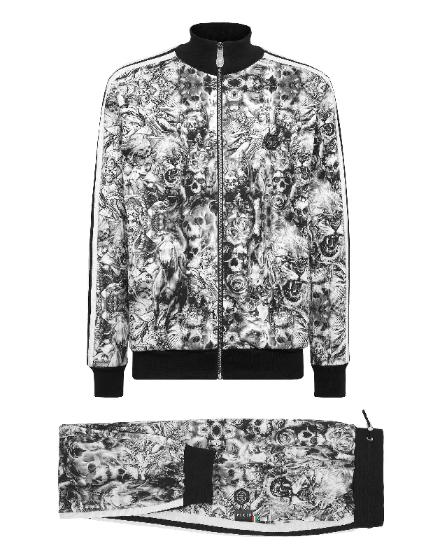 Unique Design Jogging Tracksuit: Top/Trousers Tattoo