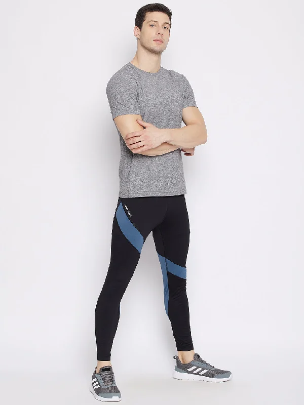 Youthful Vitality JUMP USA Men Black Active Wear Tights
