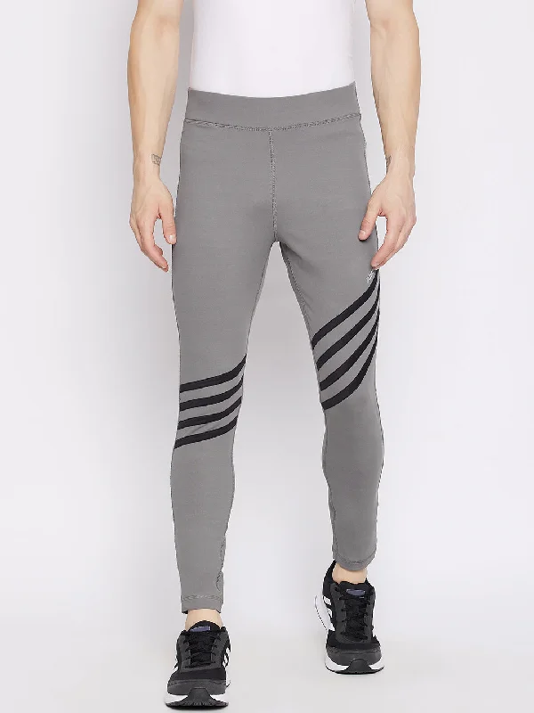 End Of The Year JUMP USA Men Grey Active Wear Tights