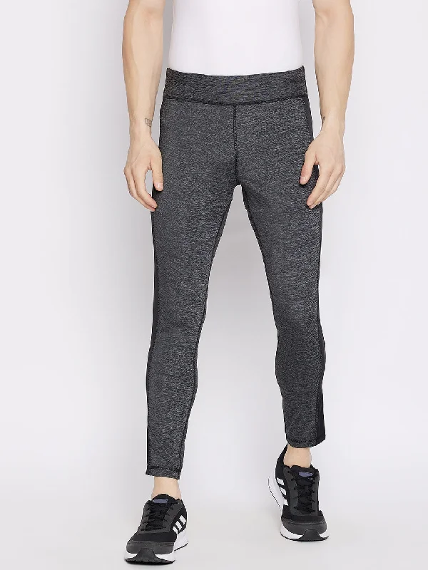 Sports Fashion JUMP USA Men Grey Active Wear Tights