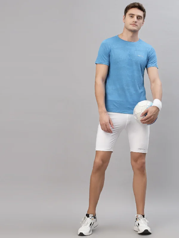 Casual Fit JUMP USA Men Scuba Round Neck Short Sleeves T-Shirt