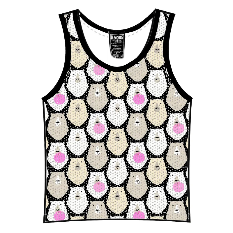 Trendy Items Knobs Bears tank mesh black