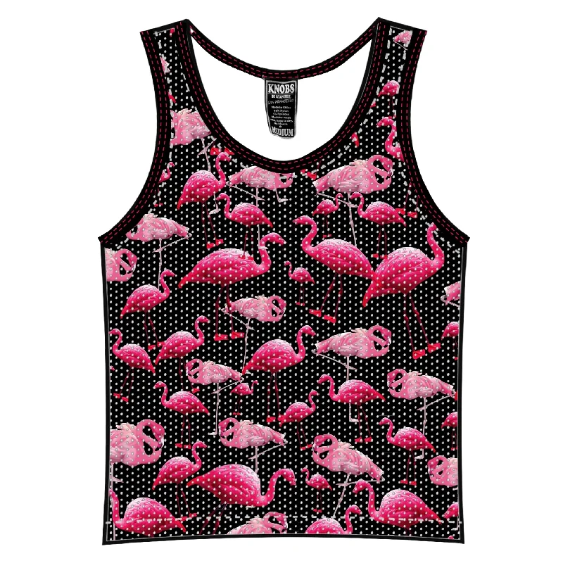 Fresh And Natural Knobs Flamingos tank mesh black