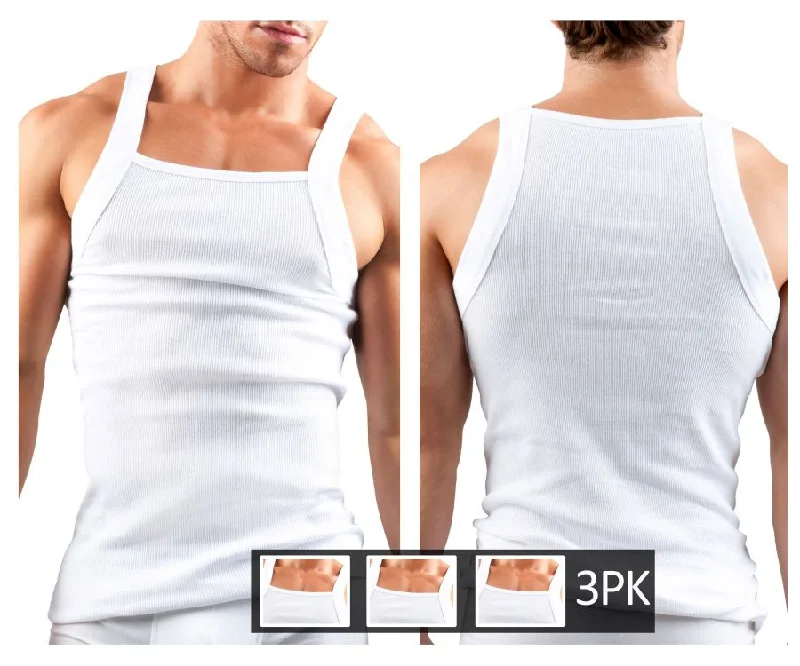 Urban Chic Papi 559102-100 3PK Square Neck Tank Color White