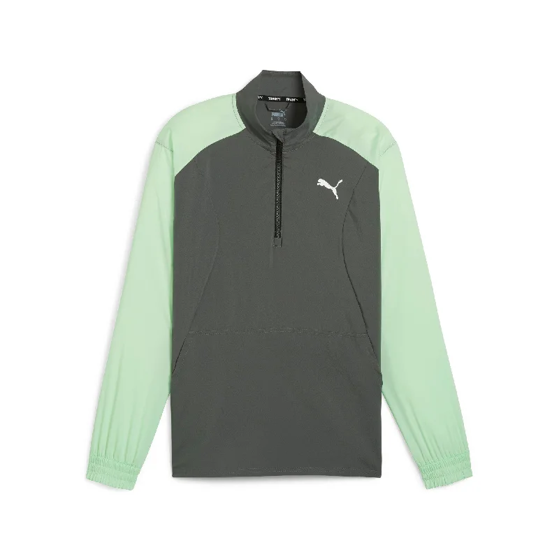 Comfortable Dresses PUMA Men's FIT Woven Quarter Zip Sweater
