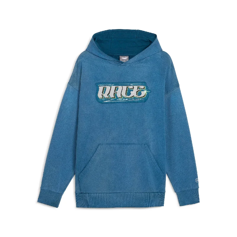 Advanced Design PUMA Men's Mercedes-AMG Petronas F1 Team Garage Crews Go Summer Hoodie Advanced Design PUMA Men's Mercedes-AMG Petronas F1 Team Garage Crews Go Summer Hoodie