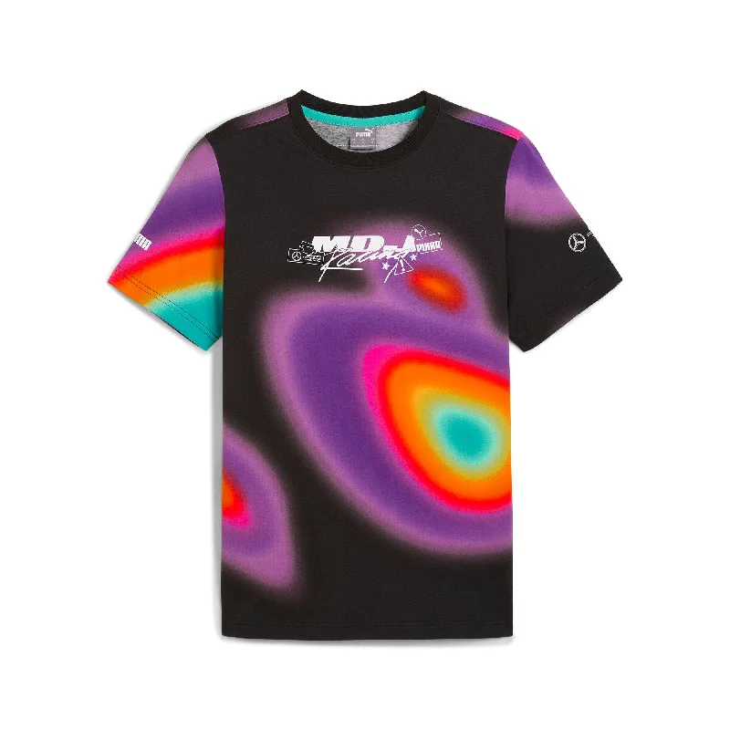 Cozy Pants PUMA Men's Mercedes-AMG Petronas F1 Team x Mad Dog Jones AOP Tee