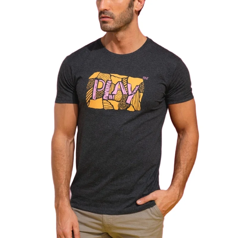 Elegant Style SMF Play slim fit cotton t-shirt grey