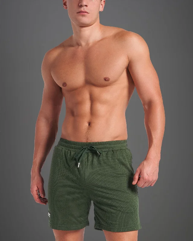 Lazy Home TEAMM8 S.S.C. Mesh 6" Short - Forest Green