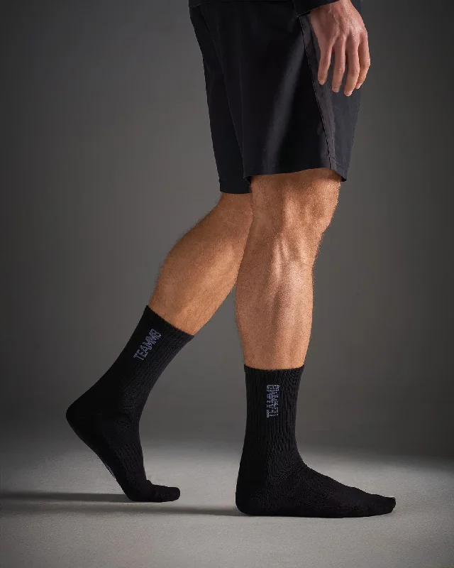 Body Design TEAMM8 Crew Socks - Black|Blue