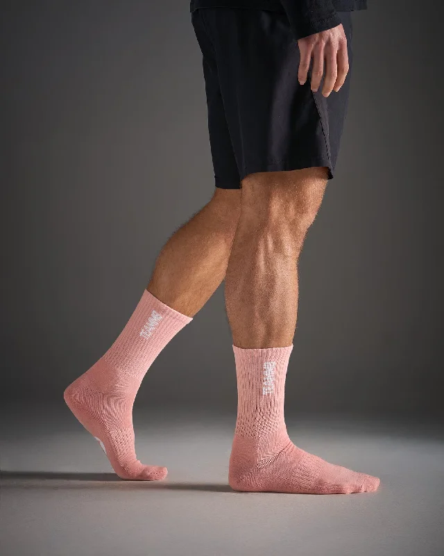 Classic Series TEAMM8 Crew Socks - Pink|White