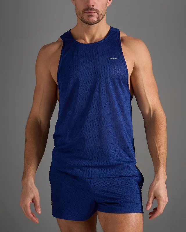 Modern City TEAMM8 S.S.C. Mesh Tank - Navy