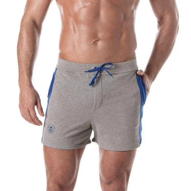 Design And Tailoring TOF Football 4" cotton short grey