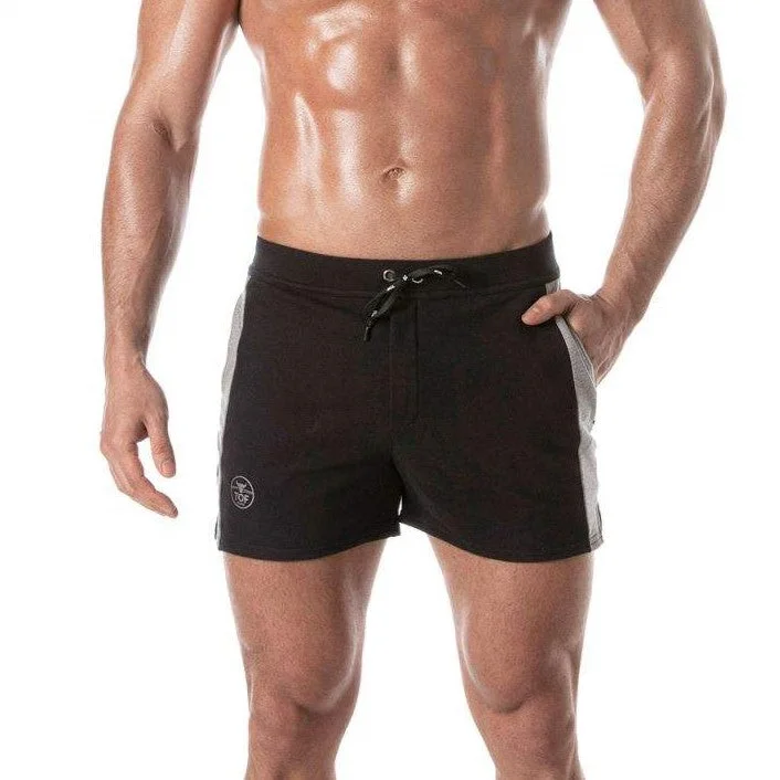Loose Fit TOF Football 4" cotton short black
