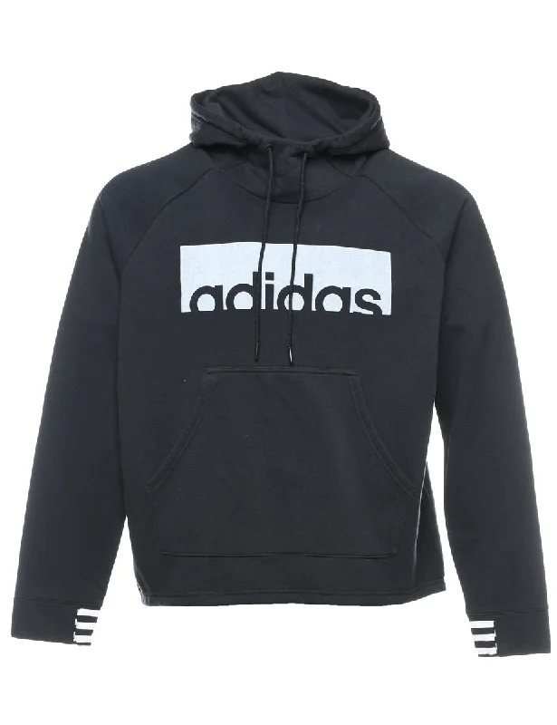 Lounge Wear Adidas Black & White Hoodie - XL