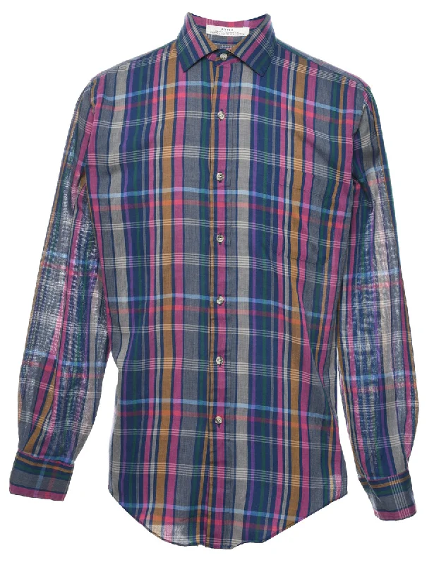 Urban Comfort Arrow Multi-colour Checked Shirt - M