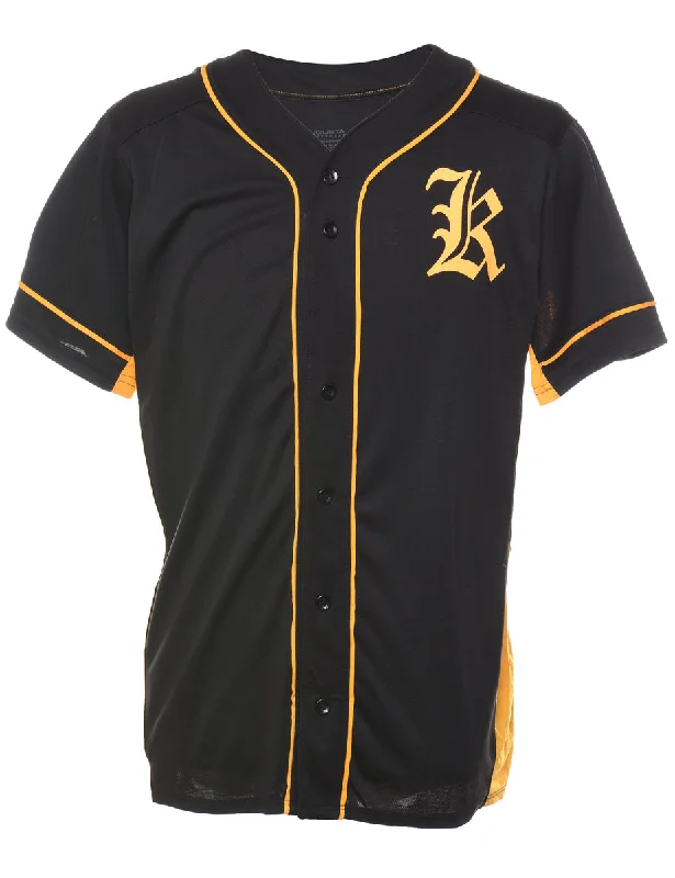 Free Design Augusta Button Black & Yellow #99 Jersey - M