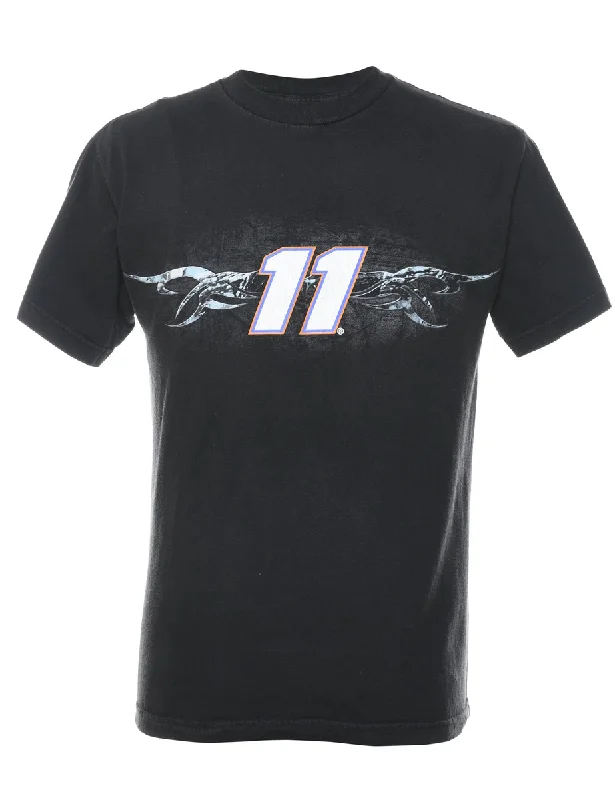 Slim Fit Black #11 NASCAR Printed T-shirt - M