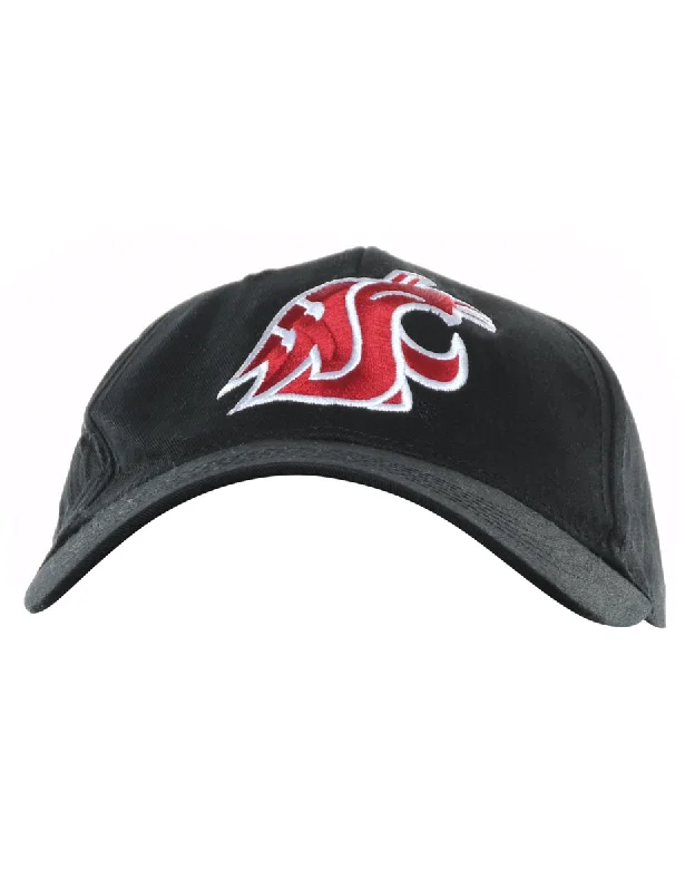 Simple Looks Black Embroided Cap - XS