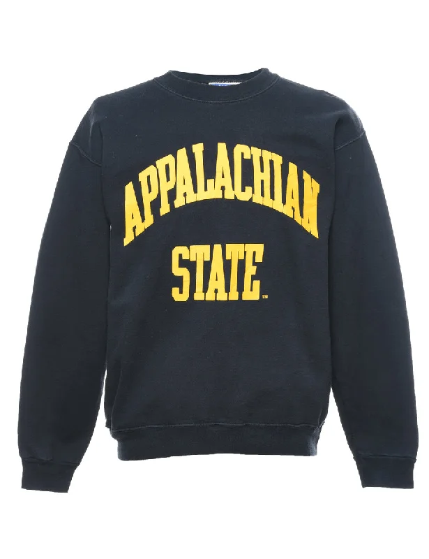 Casual Chic Outfits Black & Yellow Appalachian State Printed Sweatshirt - M