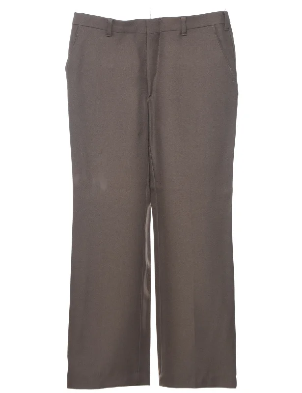 Trends Brown Classic Trousers - W34 L29