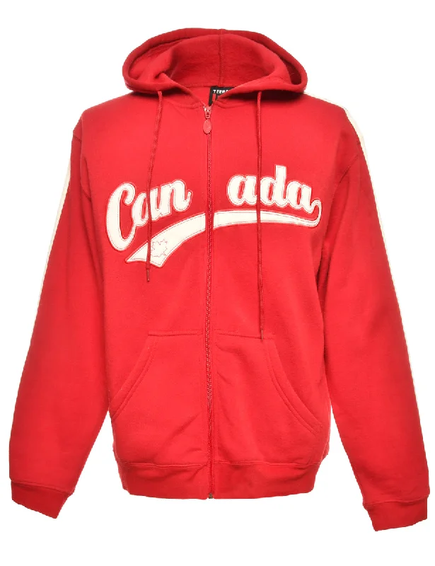 Fashionable Ease Canada Embroidered Sweatshirt - L