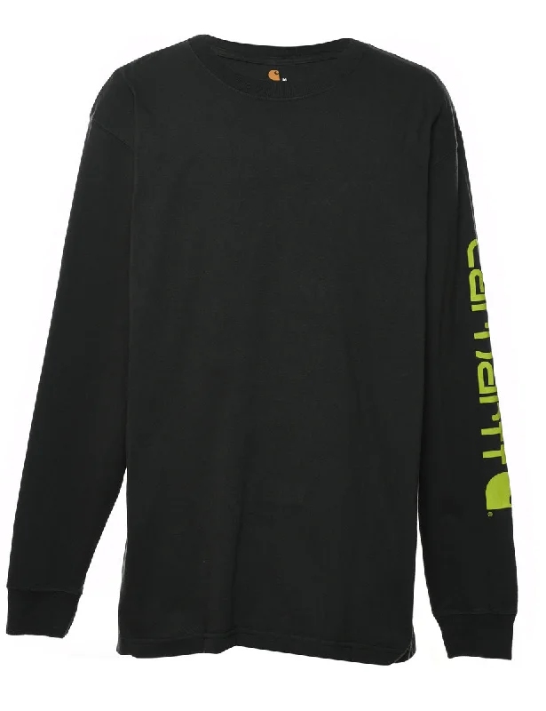 Feminine Charm Carhartt Plain Olive Green & Lime Green T-shirt - M