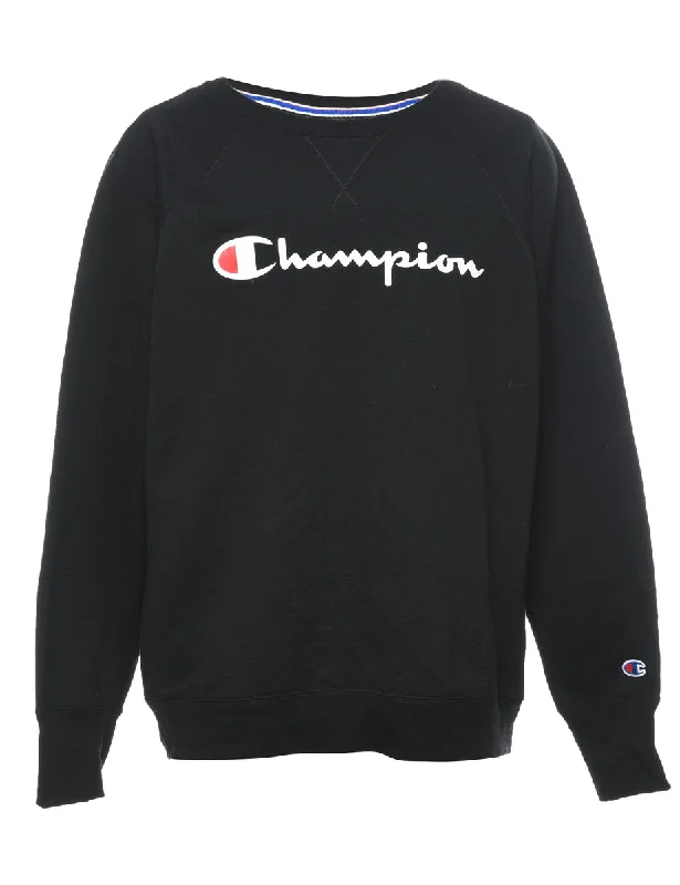 Trendy Looks Champion Black & White Sweatshirt - L