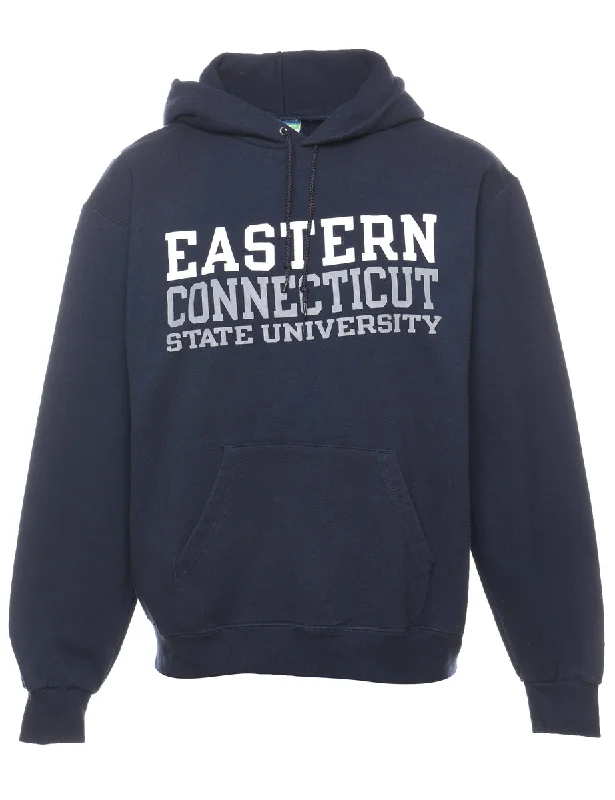 Celebrity Must-have Champion Eastern Connecticut State University Printed Hoodie - M