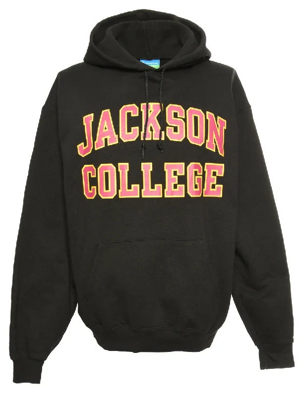 Design Perception Champion Printed Black & Red Sweatshirt - M