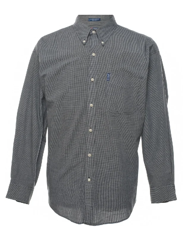 Age-reducing Style Chaps Black & Grey Checked Shirt - XL