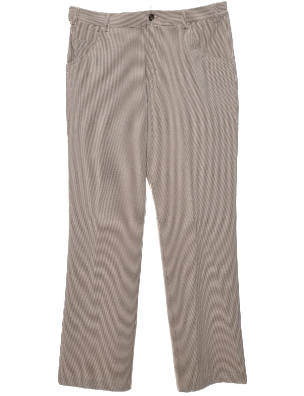 Weekend Wear Checked Pattern Trousers - W34 L32