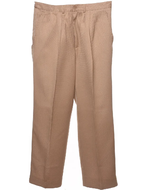 Romantic And Fresh Classic Beige Trousers - W34 L28
