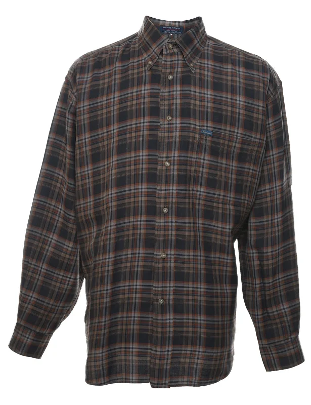 French Retro Classic Checked Shirt - L
