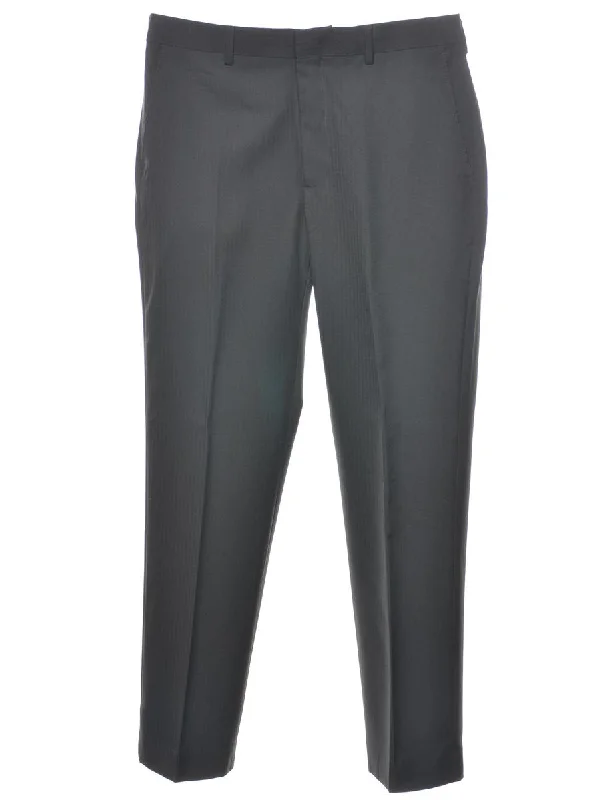 Comfortable Looks Classic Dark Grey Suit Trousers - W34 L32