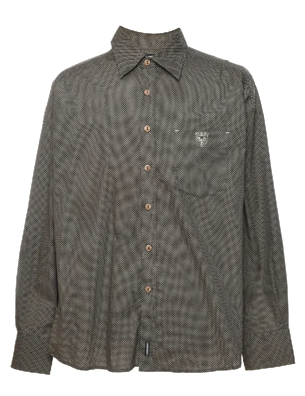 Comfy Pants Classic Patterned Smart Shirt - L