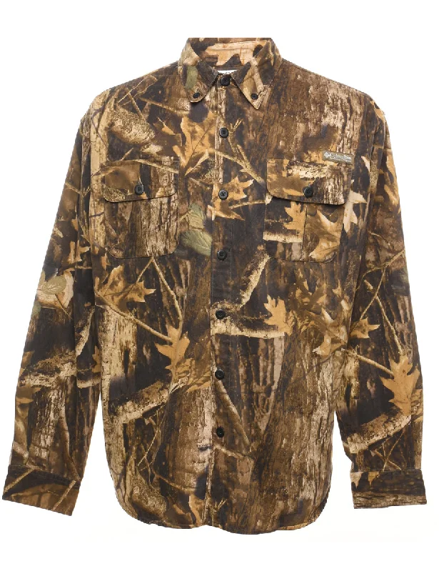 Sweet Breath Columbia Camouflage Print Shirt - L